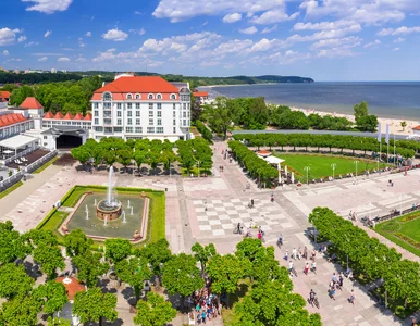 Miniatura: Sopot i powiat tatrzański w czerwonej...