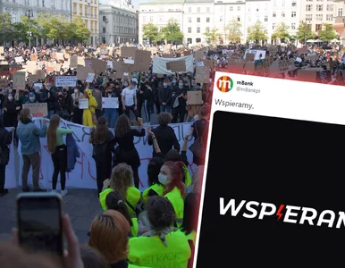 Miniatura: mBank wspiera protesty, padają deklarację...