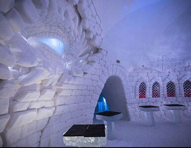 Hotel z lodu i śniegu. Inspirowany „Grą o Tron” obiekt powstał w Laponii