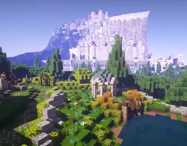 Fani odtworzyli Śródziemie z „Władcy Pierścieni” w grze „Minecraft”....