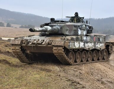Miniatura: Czołgi Leopard jako artyleria. Ukraina...