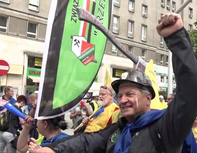 Protest górników i energetyków w Warszawie. Związkowcy napisali list do...
