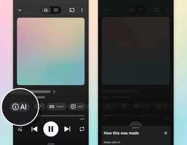 Miniatura: YouTube Music oznaczy piosenki stworzone...