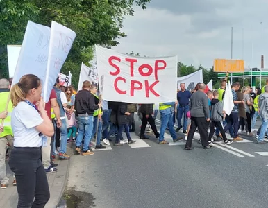 Miniatura: Ogólnokrajowy protest przeciwko CPK....