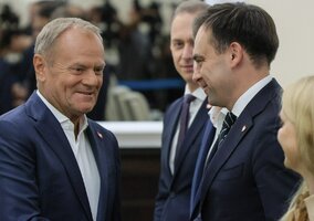 Miniatura: Tusk nie kryje radości. „To się nazywa...