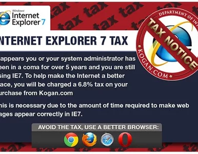 Miniatura: Internet Explorer 7 opodatkowany przez?...