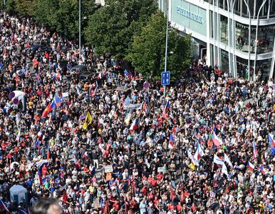 Miniatura: Czechy. Protesty przeciw drożyźnie i rządowi