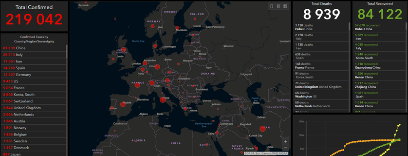 Mapa Koronawirusa Na świecie Ilu Osób Zachorowało 9037