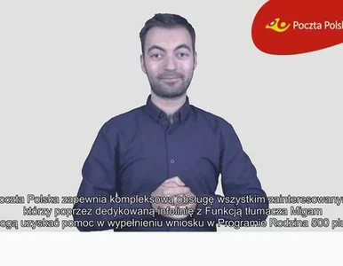 Miniatura: Poczta Polska: film w języku migowym na...
