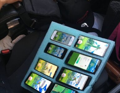 Amerykański kierowca grał w Pokemony na ośmiu telefonach jednocześnie....