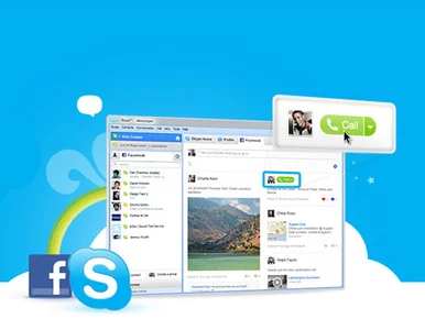 Miniatura: Skype wchodzi na Facebooka