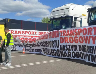Miniatura: Polscy przewoźnicy protestują na granicy....