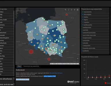 Miniatura: Polska mapa koronawirusa. Ilu jest chorych...