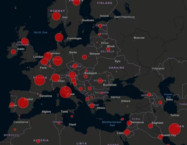 Miniatura: Mapa koronawirusa. Jak rozprzestrzenia się...