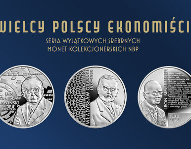 Miniatura: Wielcy polscy ekonomiści na monetach...