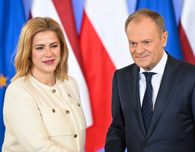 Miniatura: Tusk rozmawiał z premier Łotwy o sytuacji...